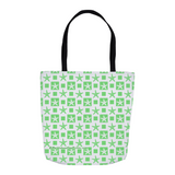 Marblehead SeaPrints Tote Bag - Starfish Print v2 - Pastel Green