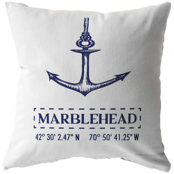 Marblehead Anchor Pillow