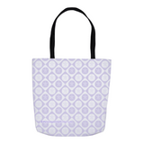 Marblehead SeaPrints Tote Bag - Sand Dollar Print v1 - Light Periwinkle