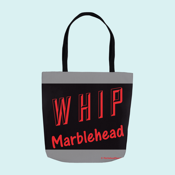 WHIP, Marblehead  - Red-Black - Tote Bag