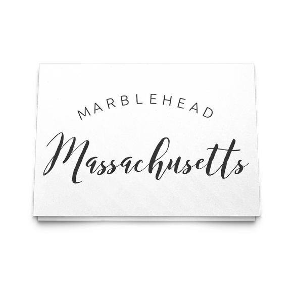 MARBLEHEAD Massachusetts 5x7 Note Card v4
