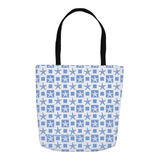 Marblehead SeaPrints Tote Bag - Starfish Print v2 - Pastel Blue