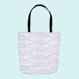 Marblehead SeaPrints Tote Bag - Rope Print - Lt Periwinkle