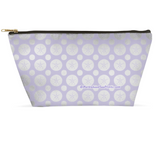 Marblehead SeaPrints Accessory Pouch - Sand Dollar Print v2 - Light Periwinkle