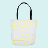 Marblehead SeaPrints Tote Bag - Rope Print - Pastel Yellow