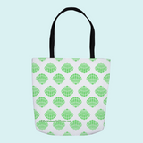 Marblehead SeaPrints Tote Bag - Scallop Shell print - Pastel Green