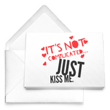 Just Kiss Me 5x7 Note Card v4