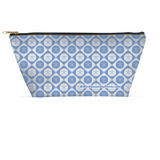 Marblehead SeaPrints Accessory Pouch - Sand Dollar Print v1 - Pastel Blue