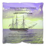 Destination Marblehead USS Constitution - Outdoor Pillow