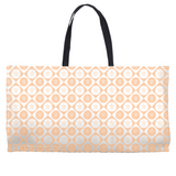 Marblehead SeaPrints Weekender Tote - Sand Dollar Print v1, Deep Peach