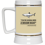 Jaws - Gonna Need A Bigger Boat B&W - Beer Stein 22oz.