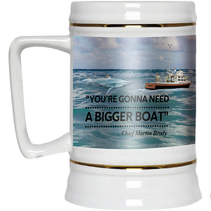 Jaws - Gonna Need A Bigger Boat Scene - Beer Stein 22oz.