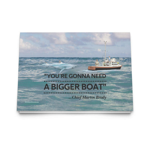 JAWS - Gonna Need A Bigger Boat Scene - 5x7 Note Cards With Envelopes