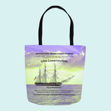 Destination Marblehead, USS Constitution - Tote Bag