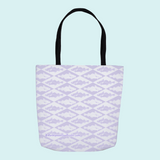 Marblehead SeaPrints Tote Bag - Codfish Print - Lt Periwinkle