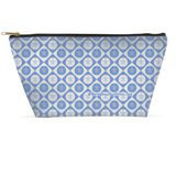 Marblehead SeaPrints Accessory Pouch - Sand Dollar Print v1 - Pastel Blue