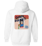 Down Bucket Cartoon - Hoodie (FRONT LEFT & BACK PRINT)