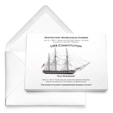 Marblehead - USS Constitution 5x7 Note Card v1
