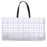 Marblehead SeaPrints Weekender Tote - Starfish Print v2, Light Periwinkle