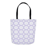 Marblehead SeaPrints Tote Bag - Sand Dollar Print v2 - Light Periwinkle