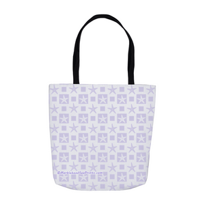 Marblehead SeaPrints Tote Bag - Starfish Print v2 - Light Periwinkle