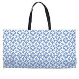 Marblehead SeaPrints Weekender Tote - Starfish Print v1, Pastel Blue