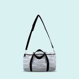 Marblehead SeaPrints Duffel Bag - Rope Print - Pastel Blue