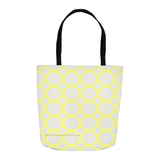 Marblehead SeaPrints Tote Bag - Sand Dollar Print v2 - Pastel Yellow