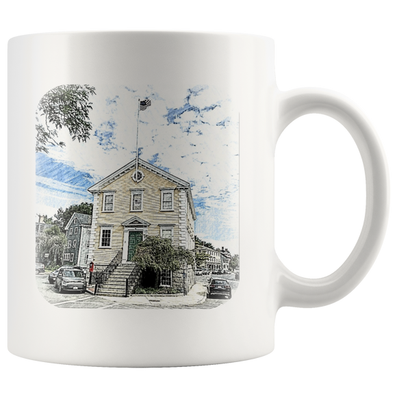Marblehead - Old Town House Sketch Color Mug