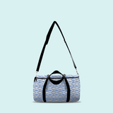 Marblehead SeaPrints Duffel Bag - Codfish Print - Pastel Blue