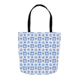 Marblehead SeaPrints Tote Bag - Starfish Print v2 - Pastel Blue