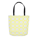 Marblehead SeaPrints Tote Bag - Sand Dollar Print v2 - Pastel Yellow