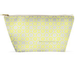 Marblehead SeaPrints Accessory Pouch - Sand Dollar Print v1 - Pastel Yellow