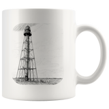 Marblehead - Lighthouse Sketch b&w Mug