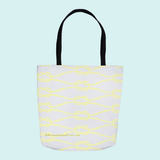 Marblehead SeaPrints Tote Bag - Rope Print - Pastel Yellow