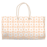 Marblehead SeaPrints Weekender Tote - Starfish Print v2, Deep Peach