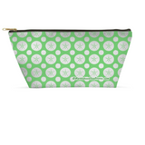 Marblehead SeaPrints Accessory Pouch - Sand Dollar Print v2 - Pastel Green