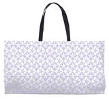 Marblehead SeaPrints Weekender Tote - Starfish Print v1, Light Periwinkle