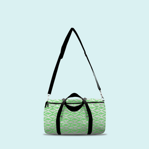 Marblehead SeaPrints Duffel Bag - Codfish Print - Pastel Green