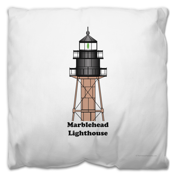 Marblehead Lighthouse Top - Outdoor Pillow
