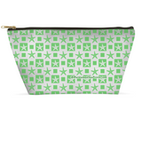 Marblehead SeaPrints Accessory Pouch - Starfish Print v2 - Pastel Green