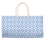 Marblehead SeaPrints Weekender Tote - Starfish Print v1, Pastel Blue