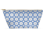 Marblehead SeaPrints Accessory Pouch - Sand Dollar Print v2 - Pastel Blue