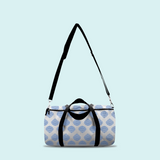 Marblehead SeaPrints Duffel Bag - Scallop Shell Print - Pastel Blue