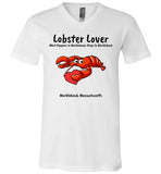 Lobster Lover - What Happens in Marblehead, Stays in Marblehead - T-Shirt - Unisex V-Neck - by Canvas