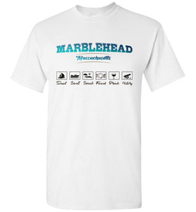 Marblehead Massachusetts Activities - T-Shirt, Gildan