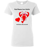 Real Women Love Lobster, Marblehead - Ladies T-Shirt - Gildan