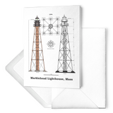 Marblehead - Lighthouse Plan 7x5 Note Card
