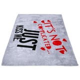 Just Kiss Me - Fleece Blanket v4