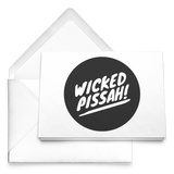 WICKED PISSAH! 5x7 Note Card v1